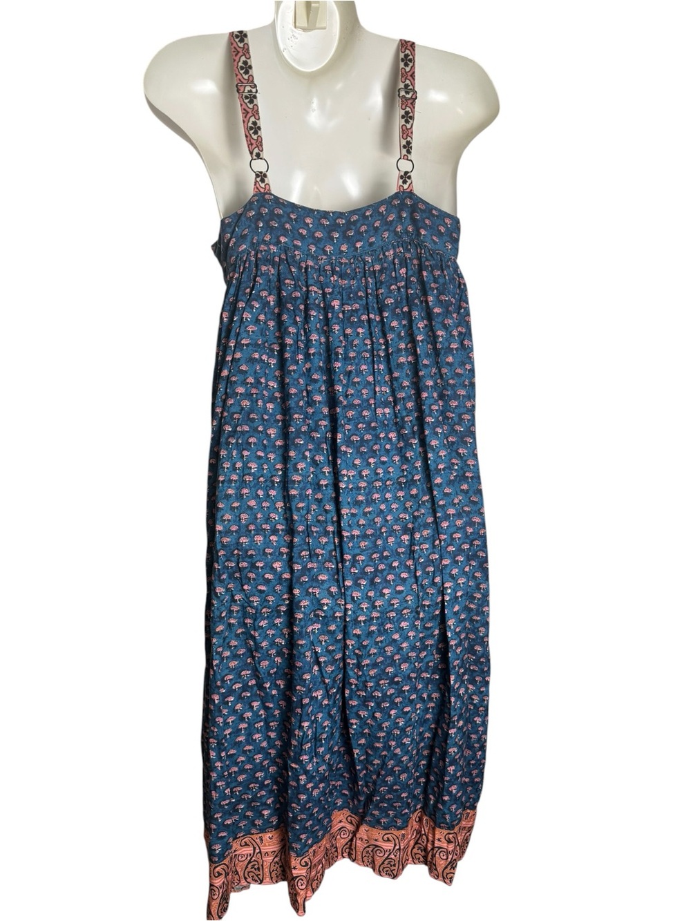 Natural Life Floral Paisley Rayon Midi Dress - Picture 6 of 8